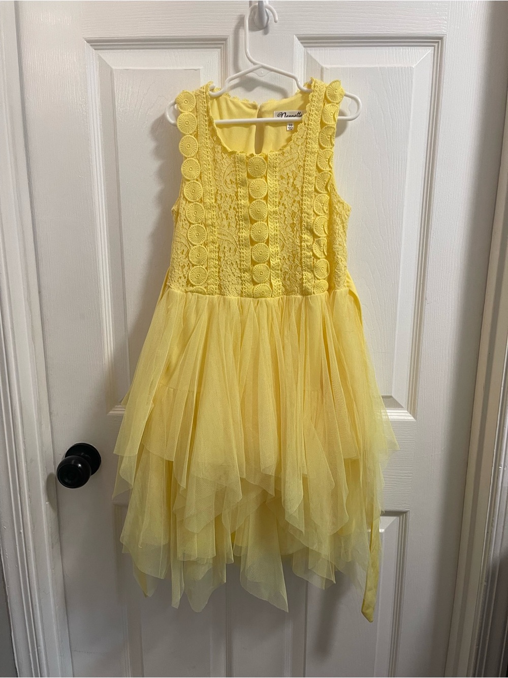 Nannette Sunny Yellow Lace Party Dress